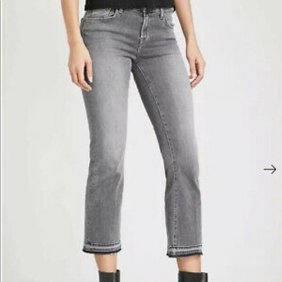 J Brand Selena Crop Bootcut Size 25 Earl Grey Released Hem Cropped Flare - Picture 2 of 11